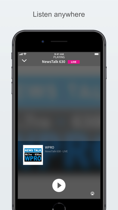 News Talk 630 WPRO & 99.7 FM Screenshot