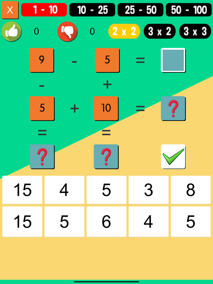 Math Puzzle Plus and Minus