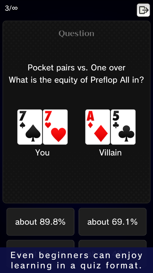 #2. Probability Trainer (iOS) By: WEB CLAP, K.K.