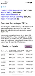 Retirement Investing Simulator screenshot #1 for iPhone