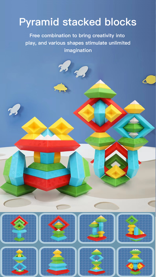 #1. Pyramid Blocks Tower (iOS) 由: 丰 连