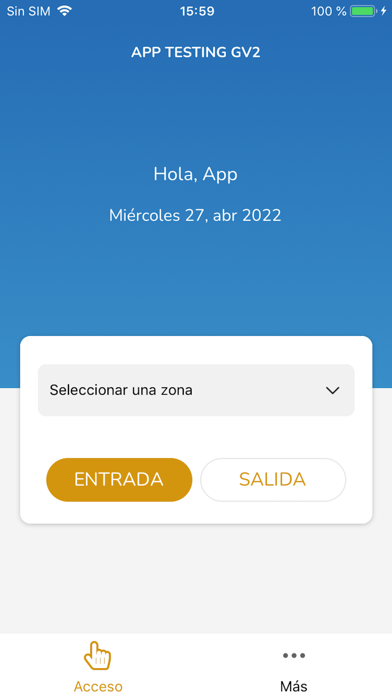 GeoVictoria Acceso Screenshot