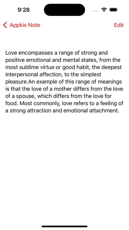 Appkis Note - a simple memo