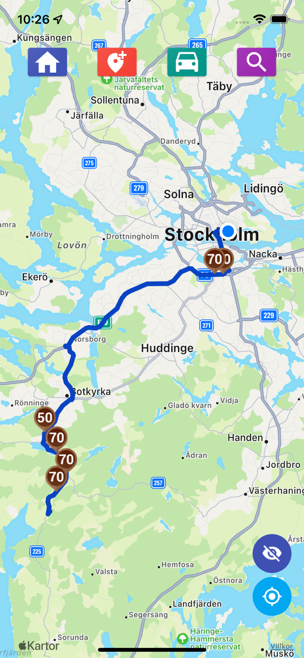 Fartkamera karta