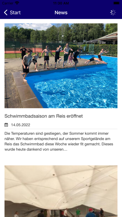 TuS Hornau e.V. Screenshot