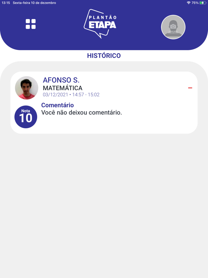 Etapa - Plantão de dúvidas