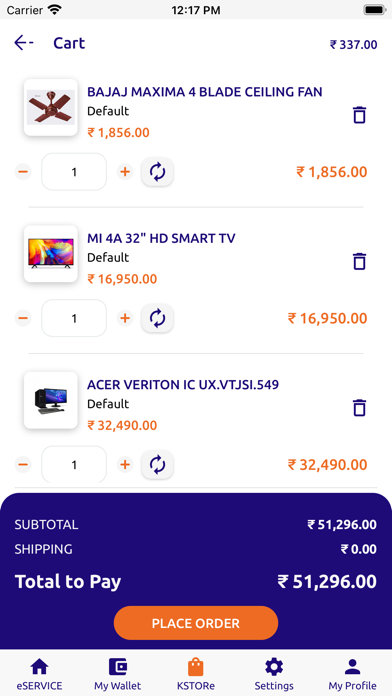 KANSAS: e-Service & e-Commerce Screenshot