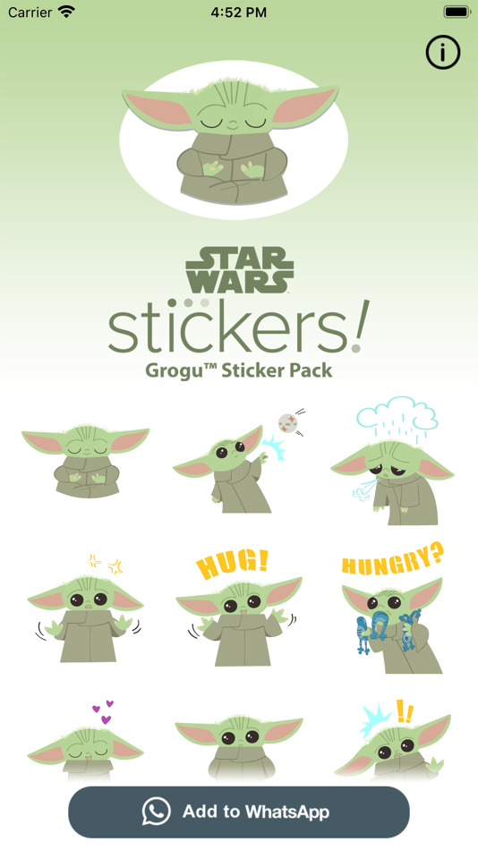 #1. Grogu™ Sticker Pack (iOS) By: Disney