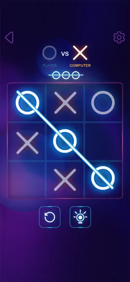 Game screenshot Tic Tac Toe Glow - XOXO mod apk