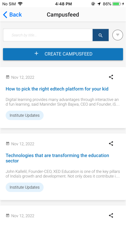 #2. XED Alumni Network (iOS) โดย: Almashines