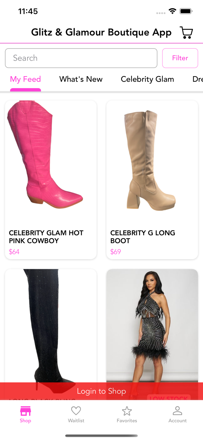Glitz and Glamour Boutique App