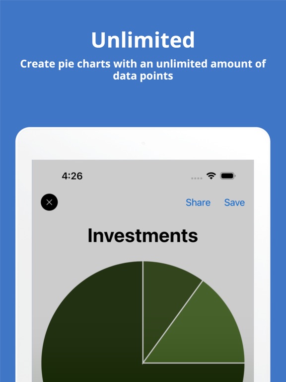 Pie Chart Maker by Grafi iPad screenshot 5 - Graphics & Design app