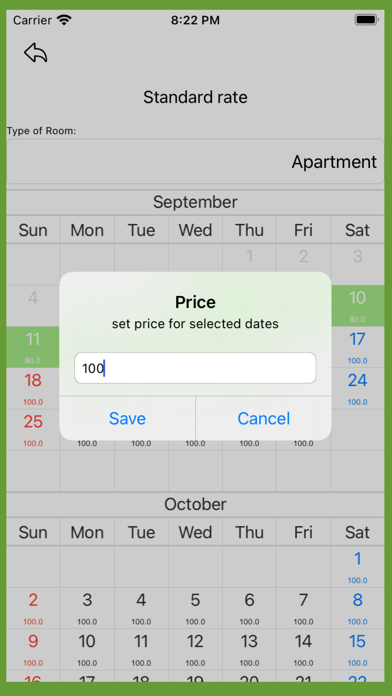 BookingLite-calendar Screenshot