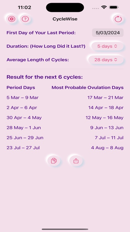 CycleWise: Period Calculator