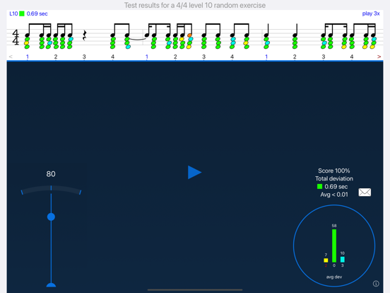 Rhythm Sight Reading Trainer iPad app afbeelding 1