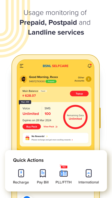 BSNL Selfcare Screenshot