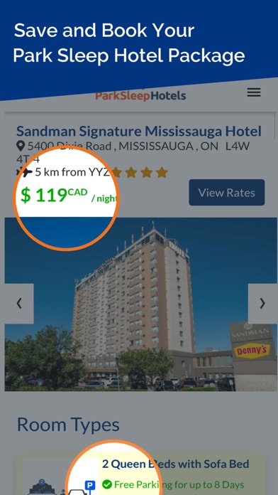 Park Sleep Hotels Screenshot