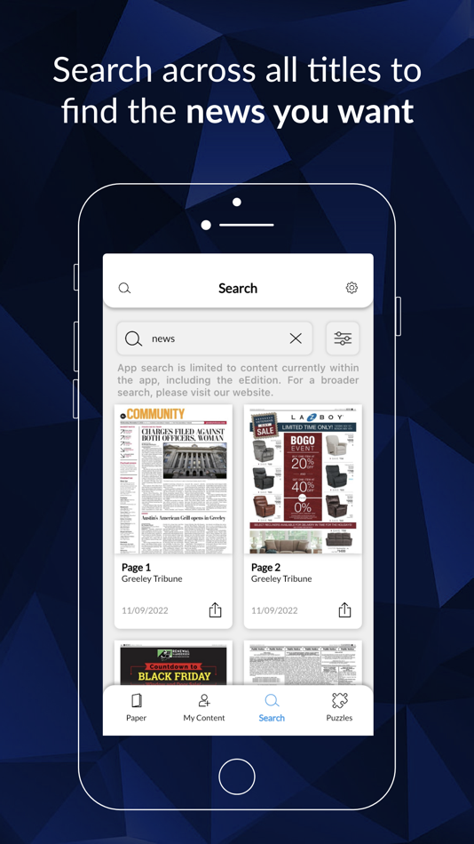 #4. Greeley Tribune e-Edition (iOS) Podle: Prairie Mountain Publishing