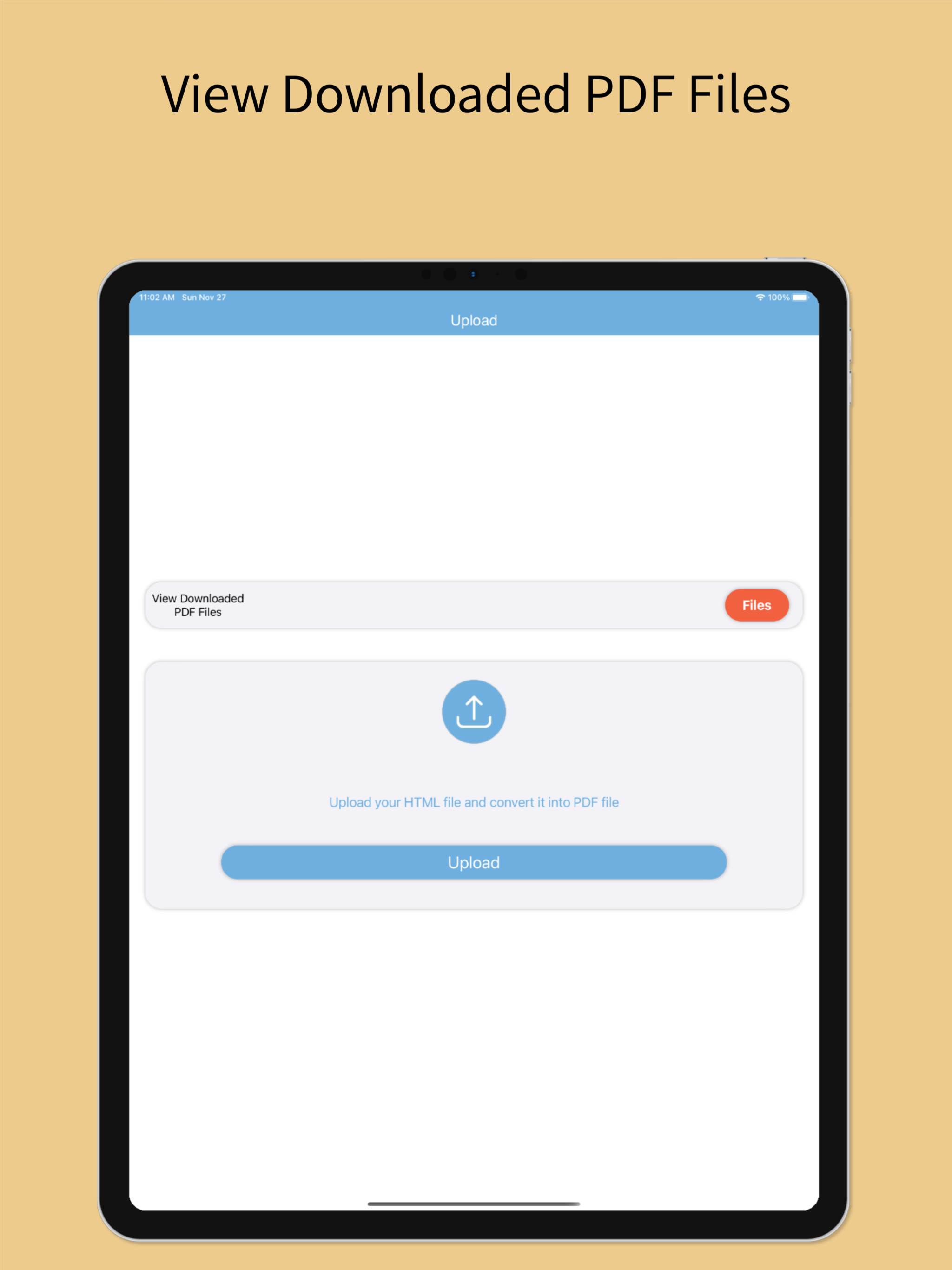 HTML To PDF App