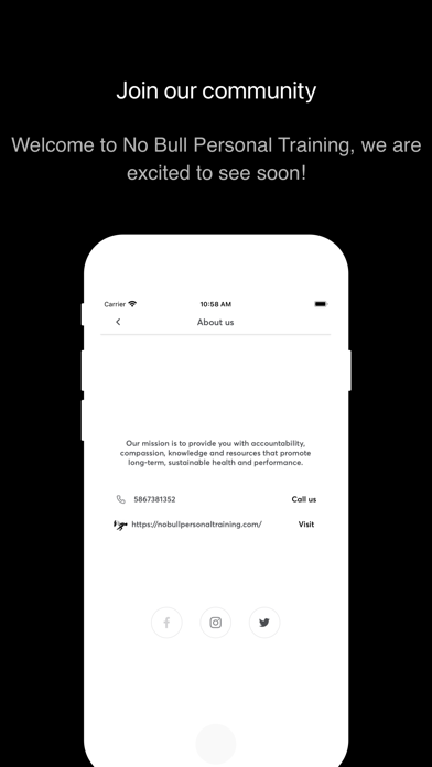 No Bull Personal Training Screenshot