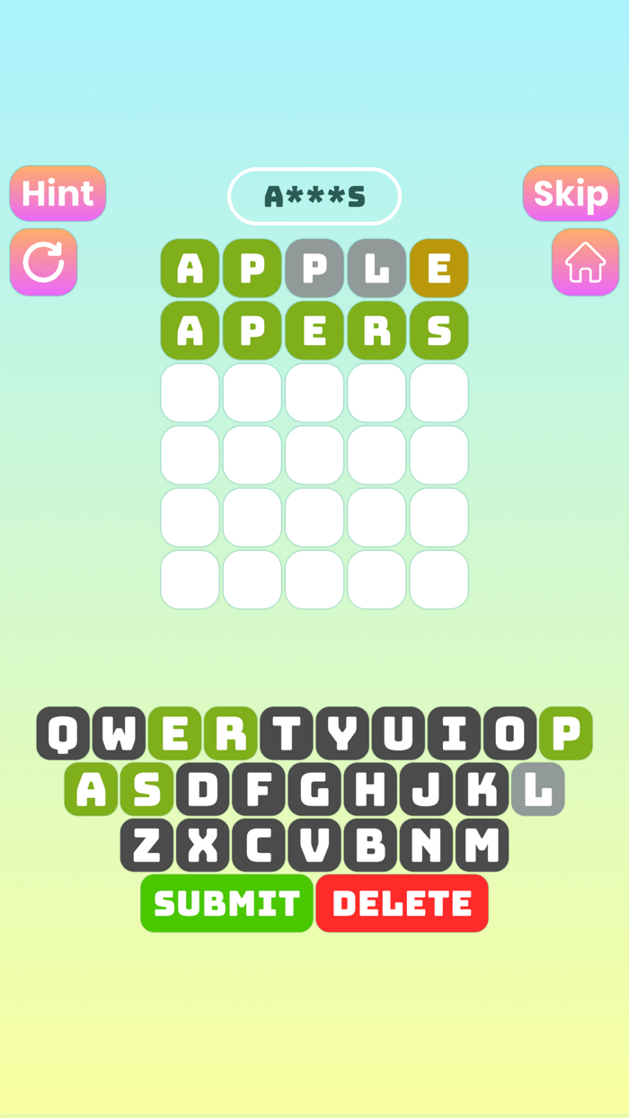 Word Guess Unlimited Puzzle
