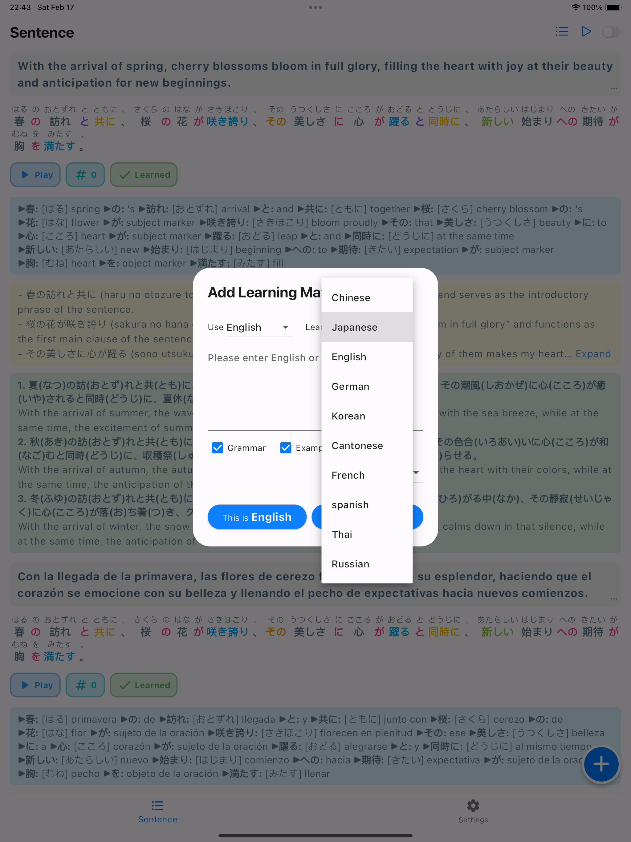 TalkTime: Learn a language