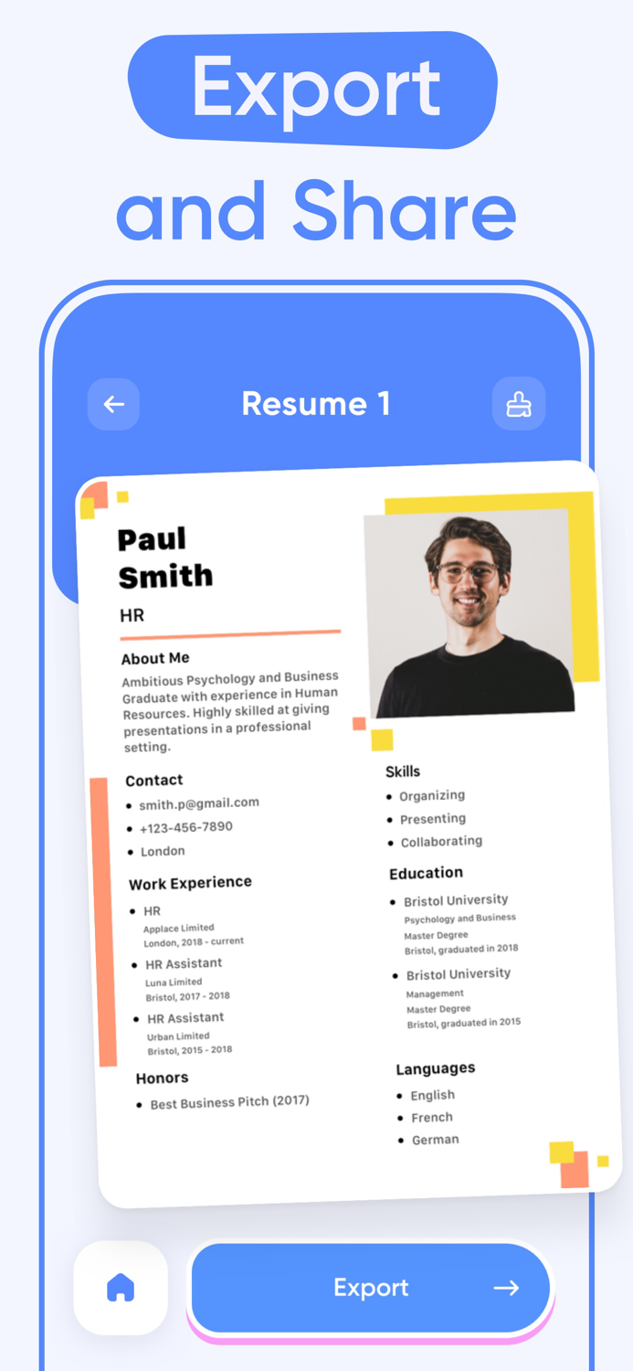 Resume Builder AI Writing CV