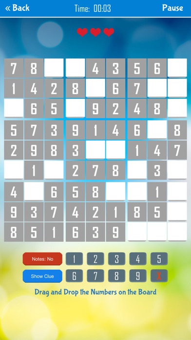 Drag and Drop Sudoku Screenshot