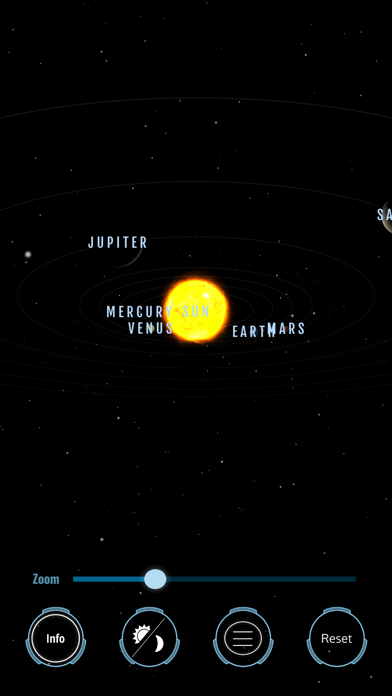 Solar System Augmented Reality Screenshot