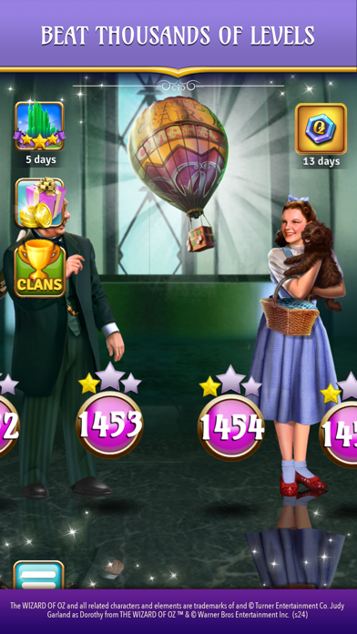 The Wizard of Oz Magic Match 3 Screenshot