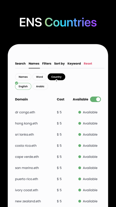 UPYO Domain: Find Web3 Names Screenshot