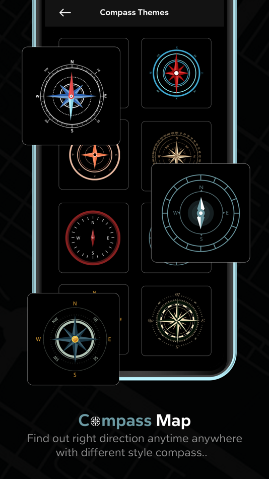 #5. MapCompass : Compass with Maps (iOS) 由: Bhavik Savaliya