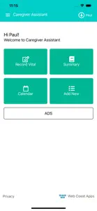 CA - Caregiver Assistant screenshot #2 for iPhone