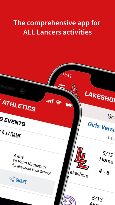 Lakeshore Athletics Screenshot