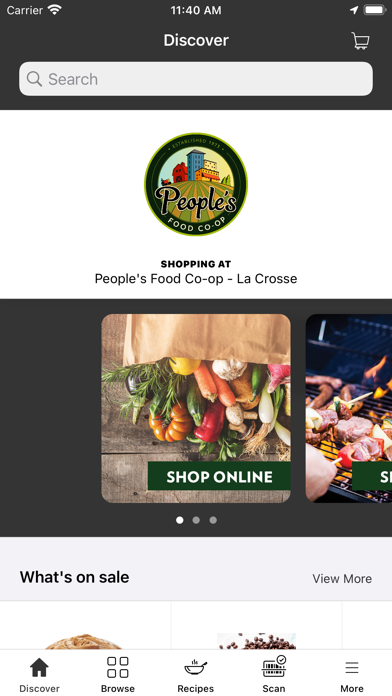 People’s Food Co-op Screenshot