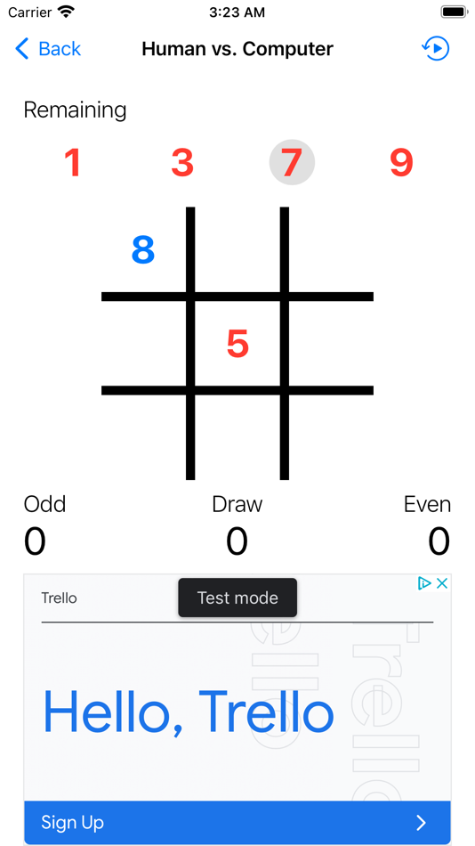 #1. Numerical Tic Tac Toe (iOS) 由: Oak Snow Consulting LLC