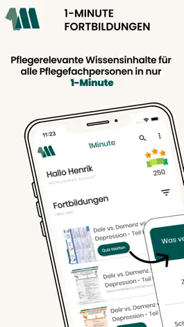 Game screenshot 1Minute Fortbildungen mod apk