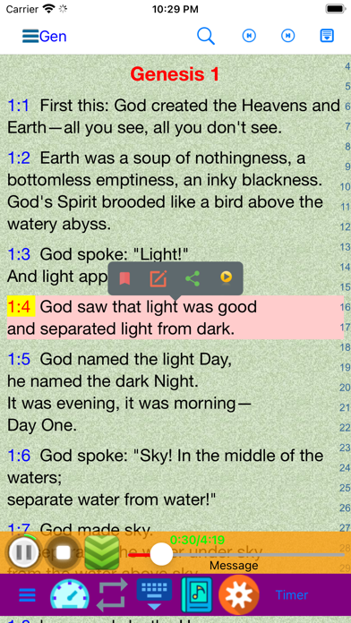 Screenshot #1 pour The Message Holy Bible