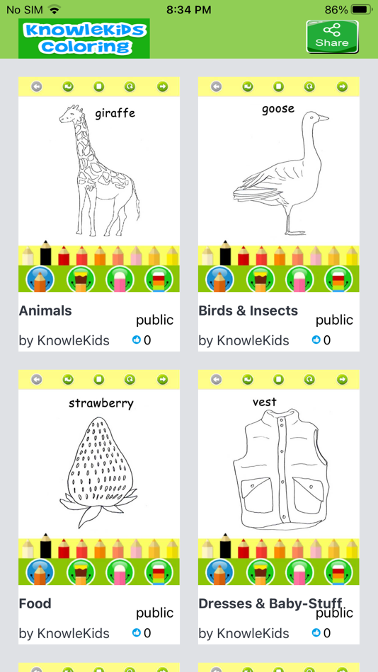 #2. KnowleKids Coloring (iOS) 来自: KnowleMedia