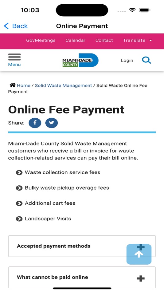 #9. MDC Solid Waste (iOS) 由: Miami-Dade County