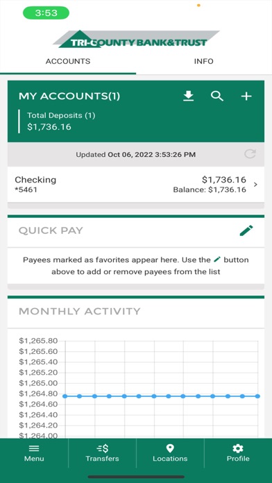 Tri County Bank Screenshot