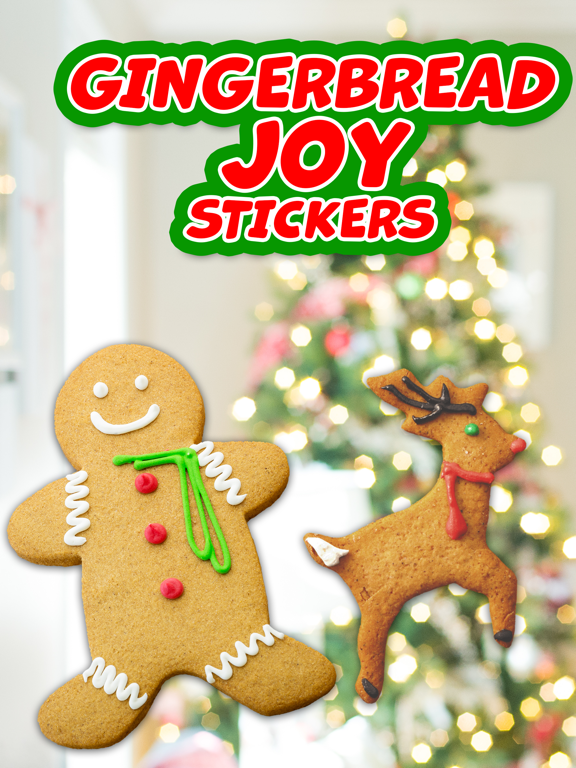 Screenshot #5 pour Gingerbread Joy Stickers