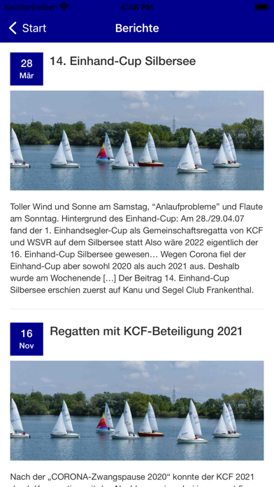 Kanu und Segelclub Frankenthal Screenshot