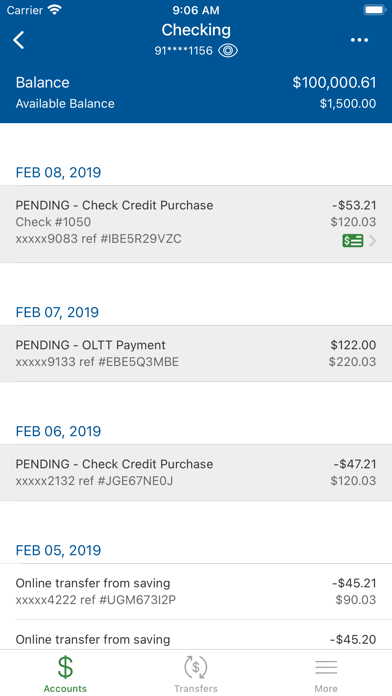 Brightview Credit Union Screenshot