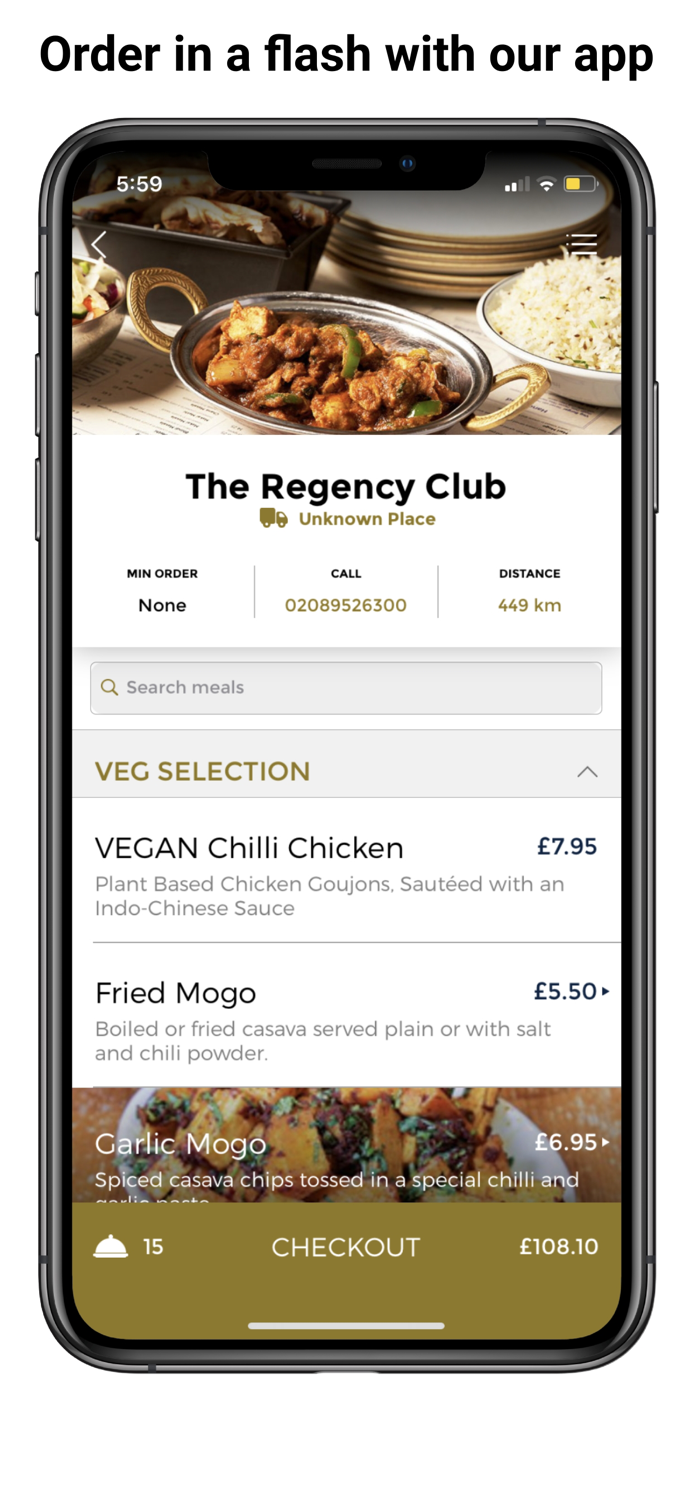 The Regency Club Ordering