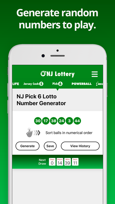 NJ Lottery Screenshot