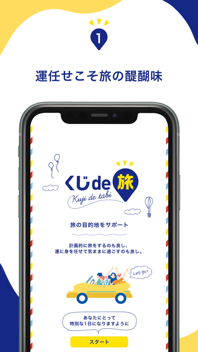 くじde旅 | 目的地をくじで決定＆旅の足跡ログを記録！のおすすめ画像2