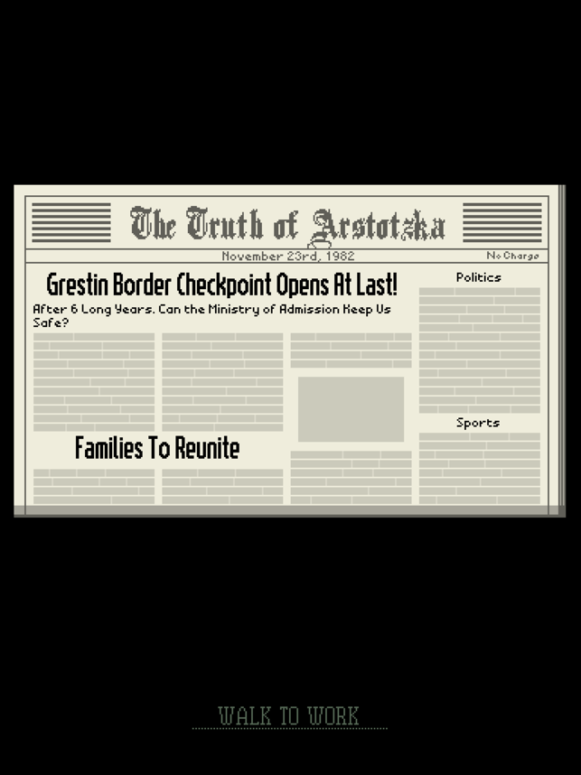 ‎Papers, Please Screenshot