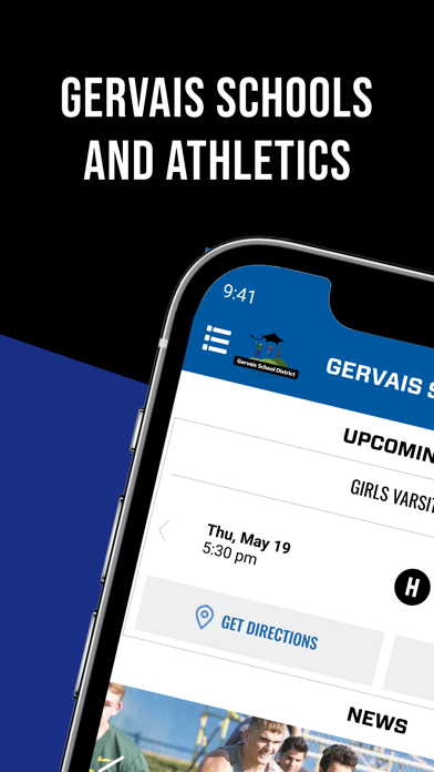 Gervais Schools and Athletics Screenshot