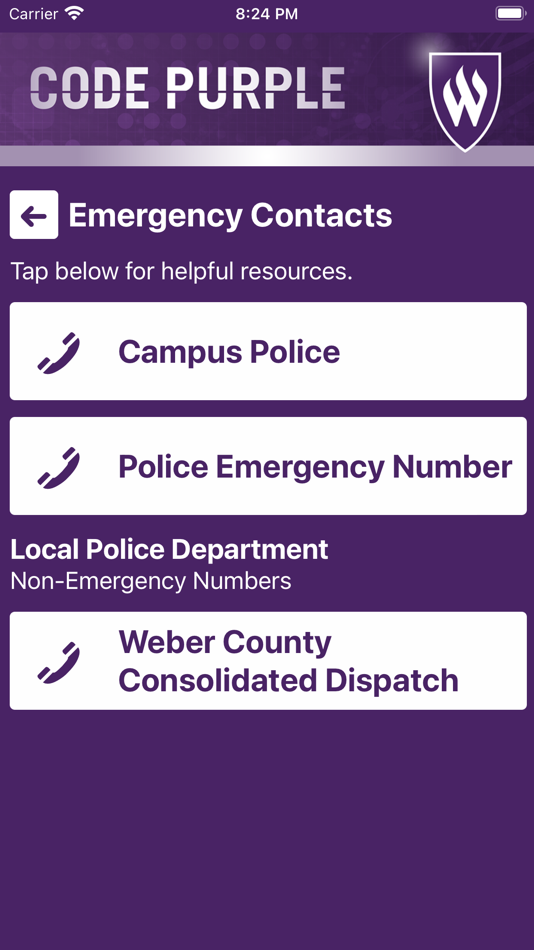 #2. WSU Code Purple (iOS) 由: Weber State Univ.